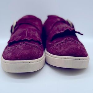 Frye Gemma Kiltie suede slip on size 5.5M